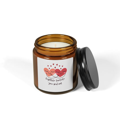 Love Forever Scented Soy Candle (Multi-Size, Amber Jar)