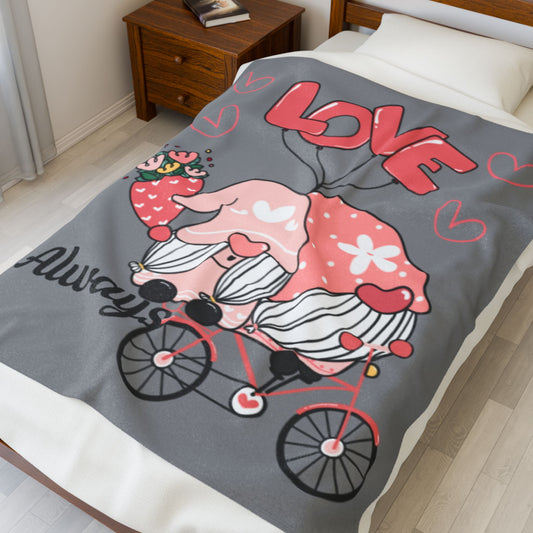 Love Always Velveteen Plush Blanket