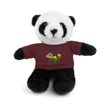 MOM is my Hero Stuffed Animal Tee Bear - Perfect Gift for Kids & Celebrations