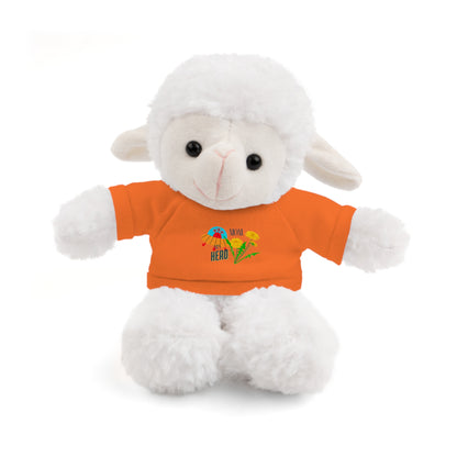 MOM is my Hero Stuffed Animal Tee Bear - Perfect Gift for Kids & Celebrations