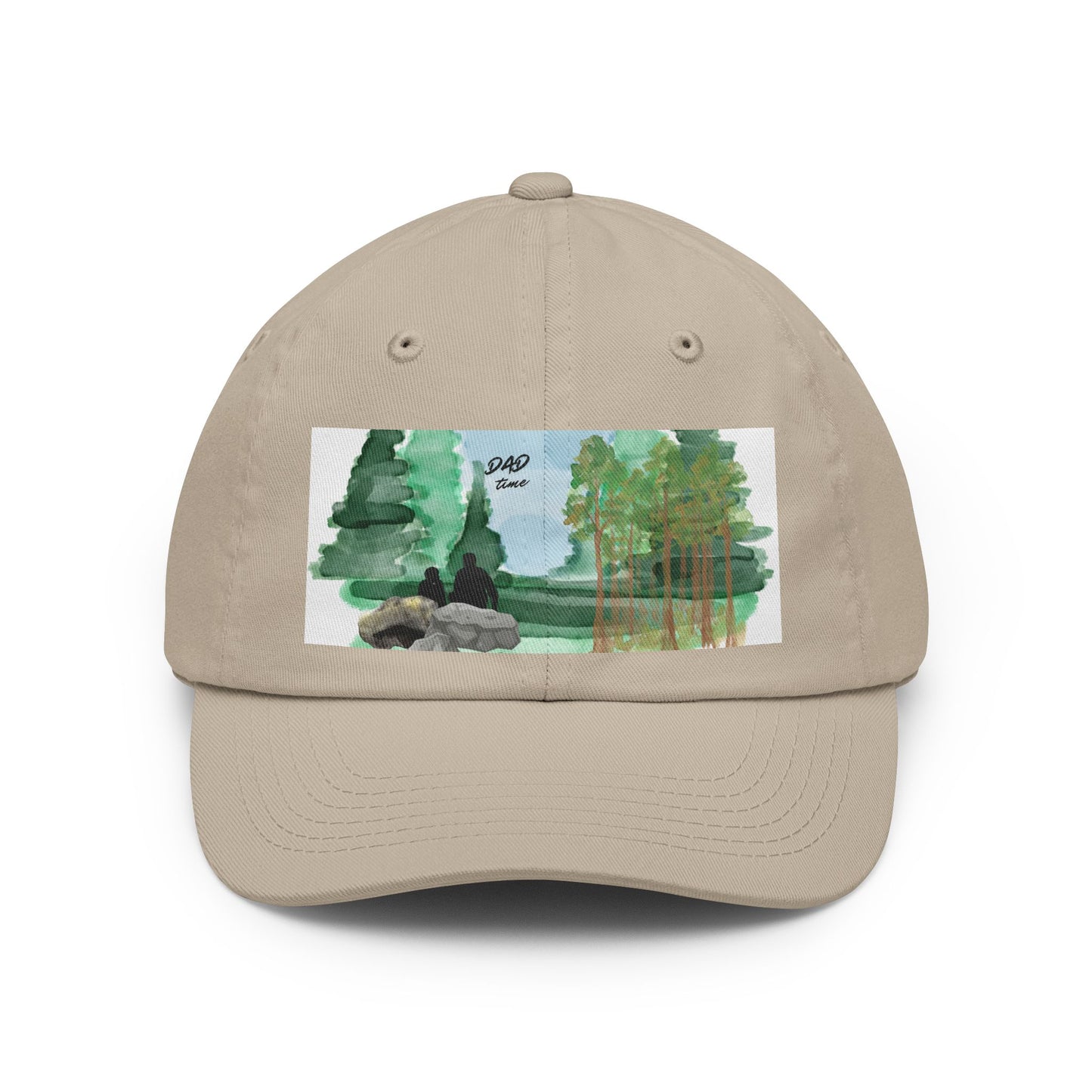 Dad Time — Forest Lake Watercolor Cap ("Dad Vibes")