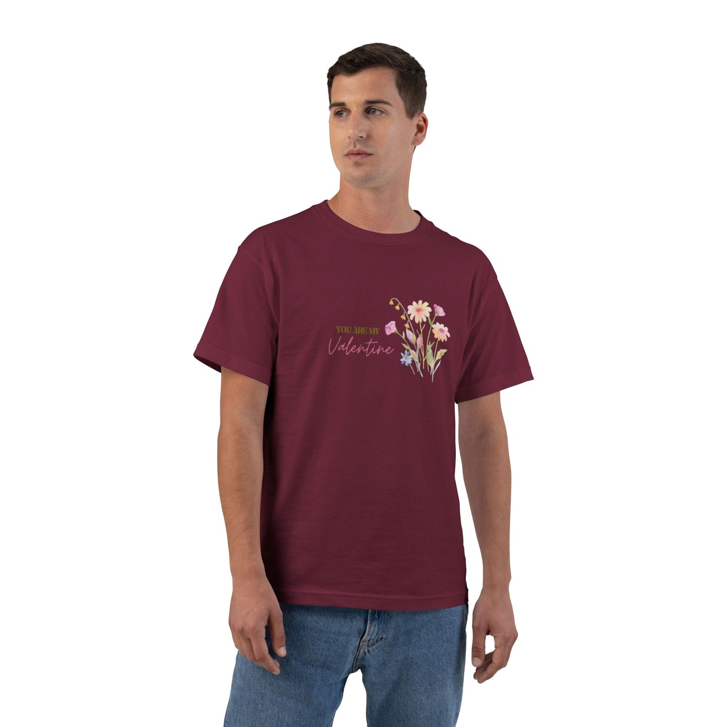 You Are My Valentine Short-Sleeve T-Shirt — Classic Plain Crewneck Tee
