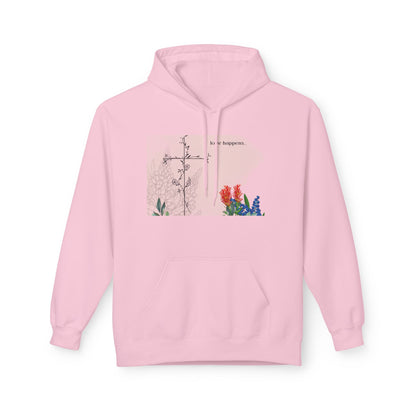 Love Happens Unisex Fleece Hoodie - Comfort & Inspiration