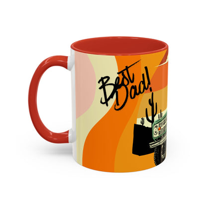 Vintage Off-Road Truck Coffee Mug — Desert Sunset Accent