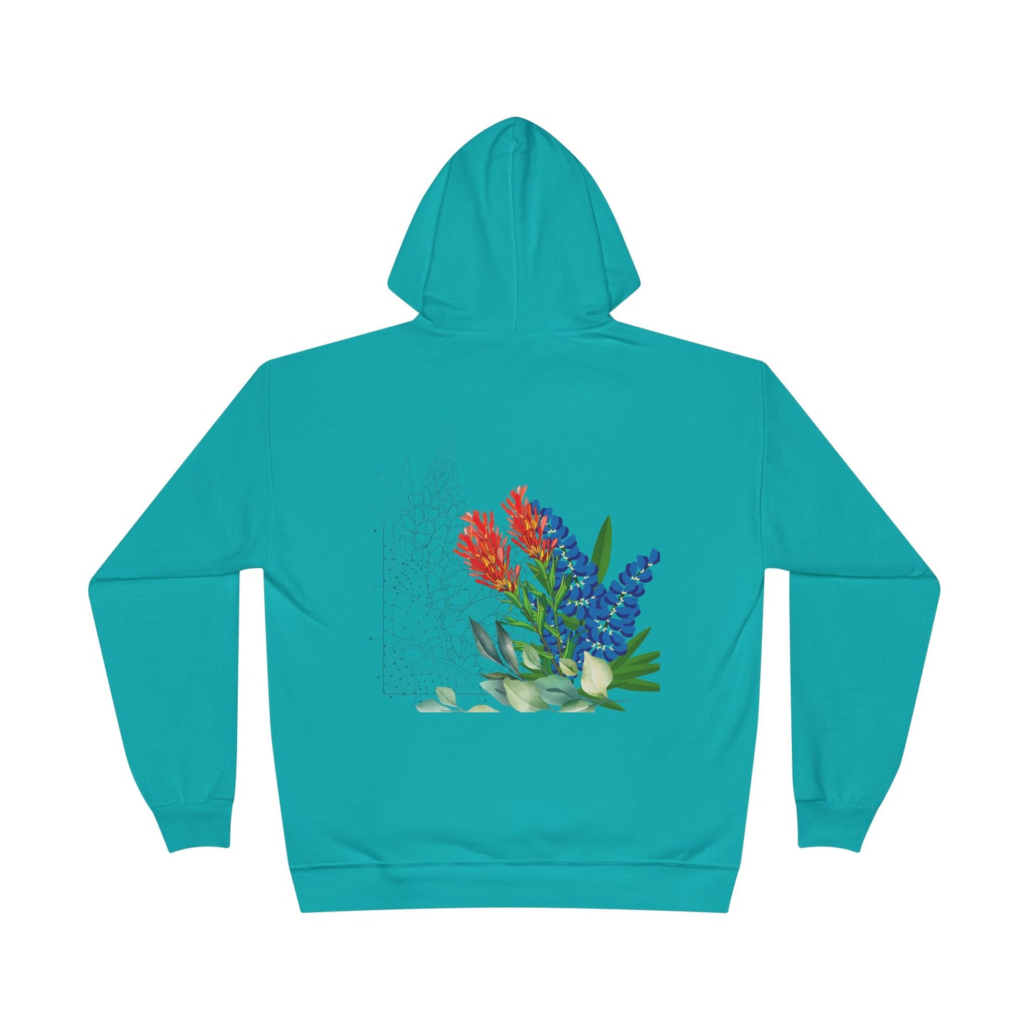 Love Happens Eco-Friendly Hoodie - Floral Design for Nature Lovers