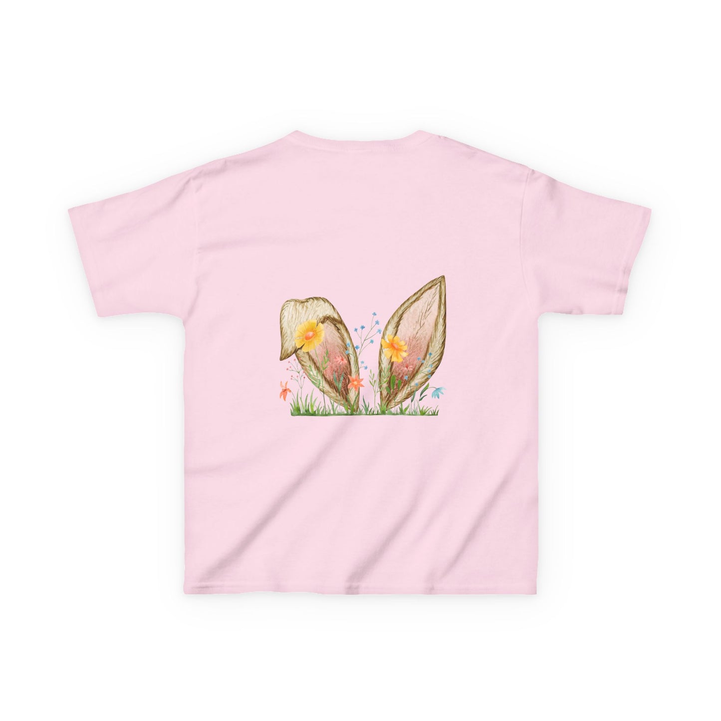 Bunny Ears and Flowers Graphic Tee - Perfect for Spring Celebrations