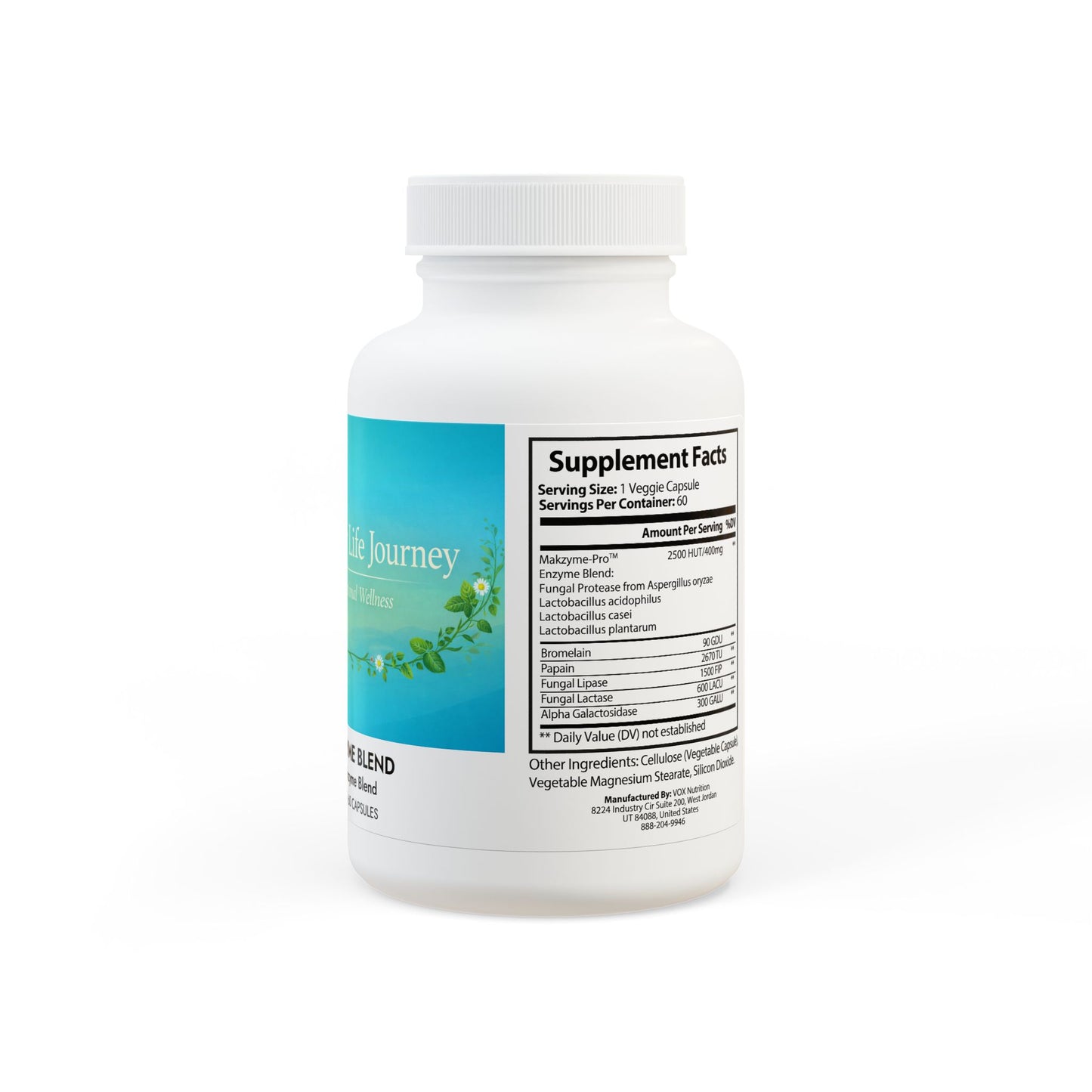 Digestive Enzyme Boost Blend Supplement (60 Capsules)