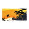 Retro Surf Beach Towel — Dad Cactus Sunset Silhouette