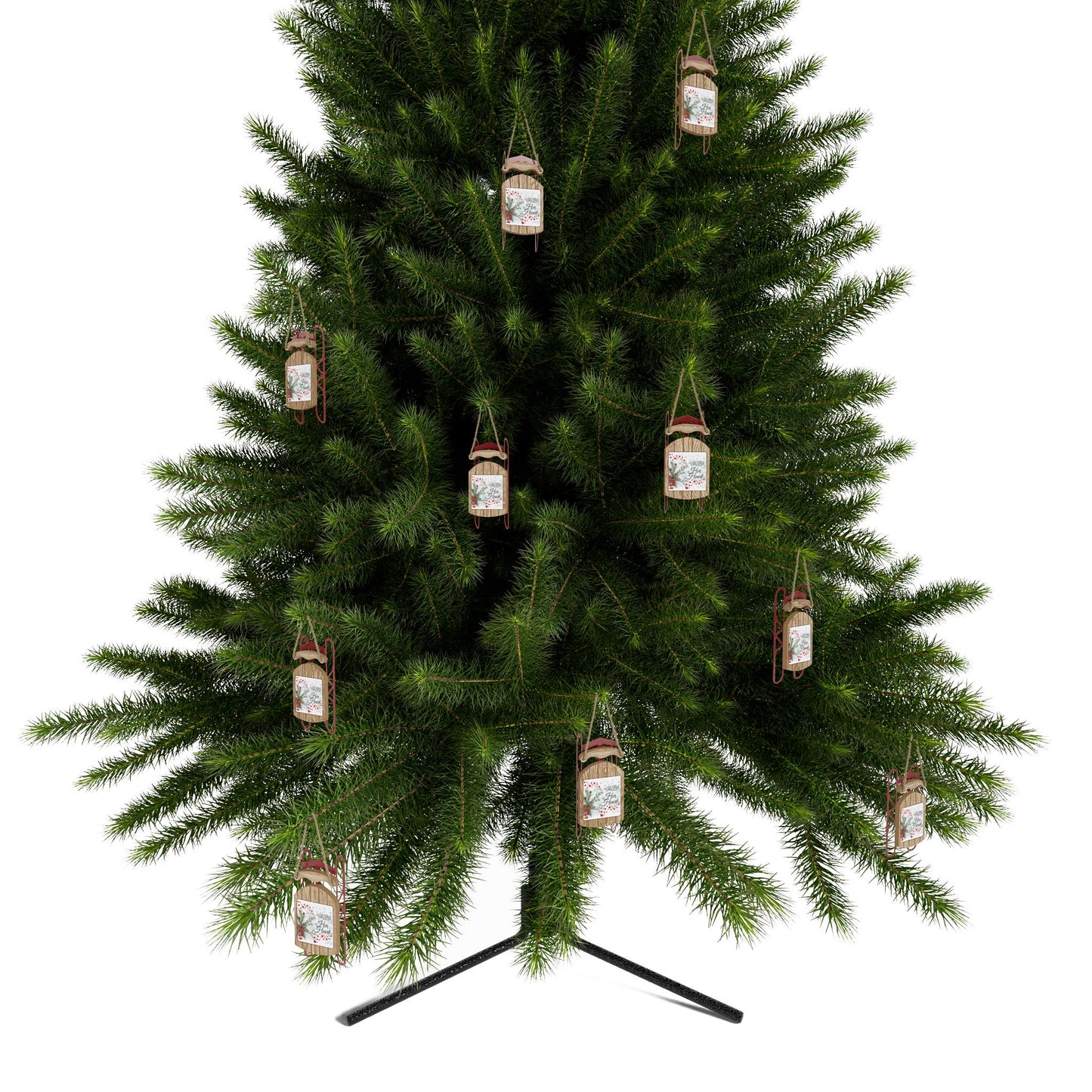 Her Heart is...Sled Ornaments