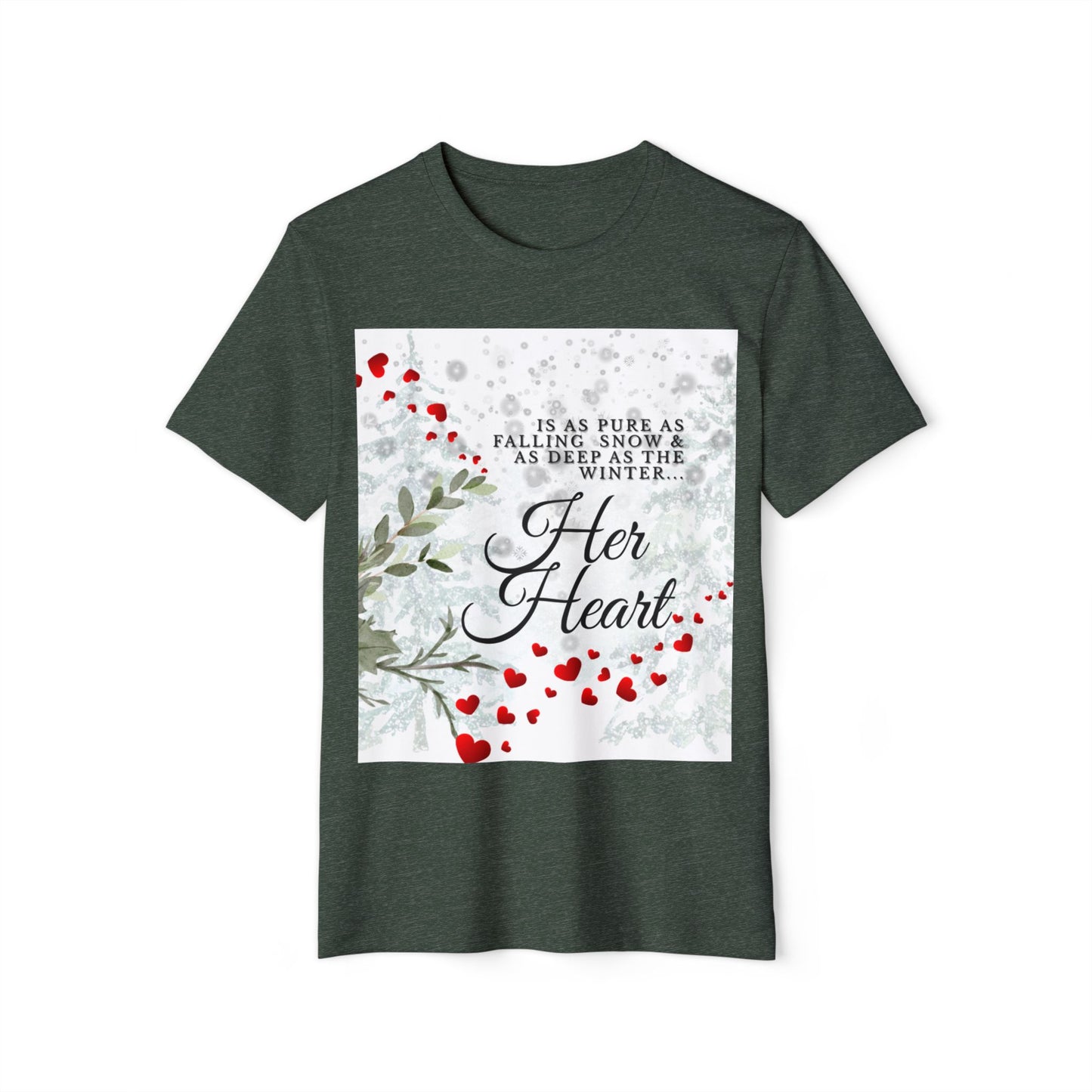 Her Heart Elegant Women's Tee — Elegant Heart Graphic T-Shirt