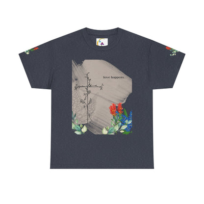 Floral Love Happens Unisex Heavy Cotton Tee