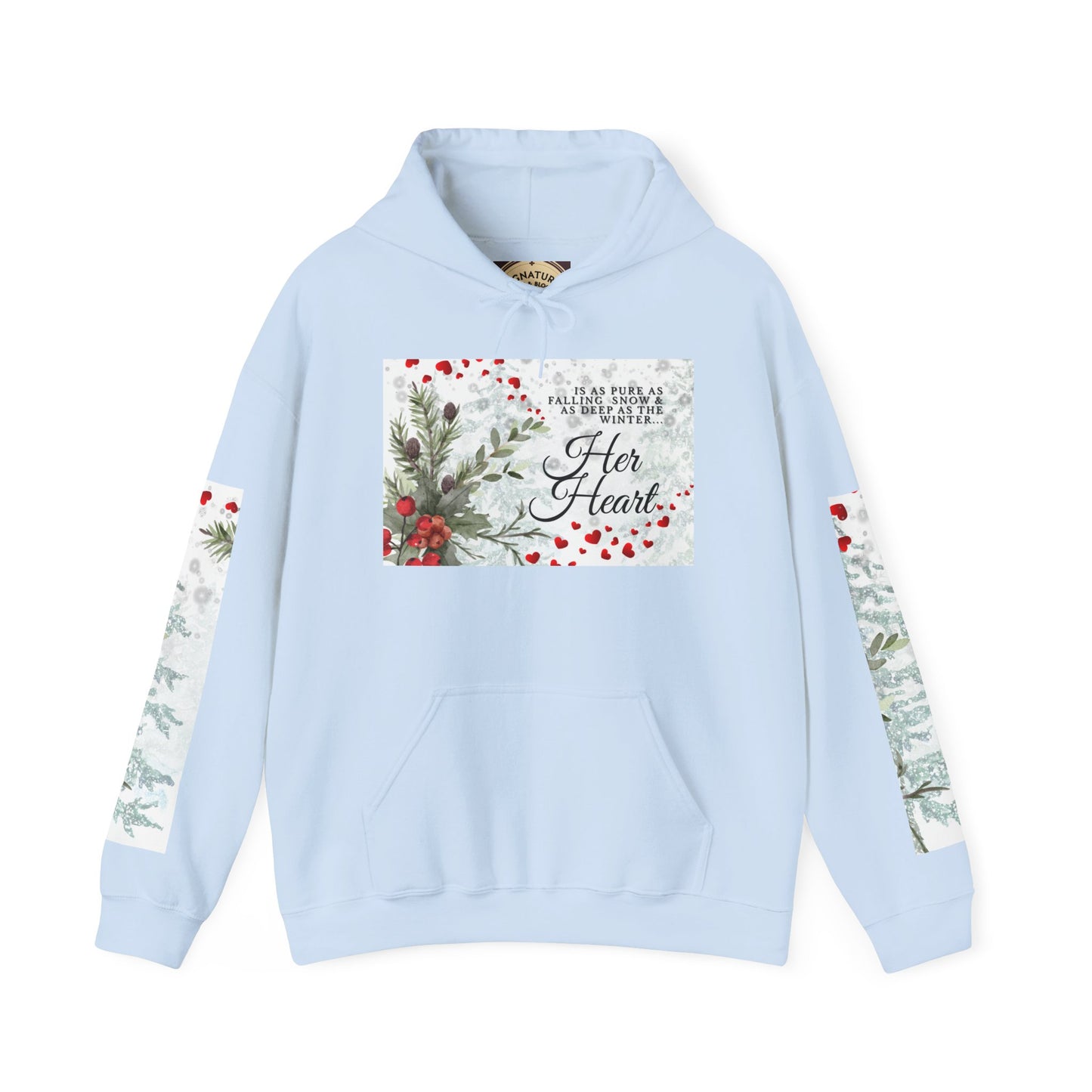 'Her Heart' Floral Winter Holiday Pullover
