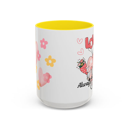 Love Always Accent Coffee Mug (11, 15oz)