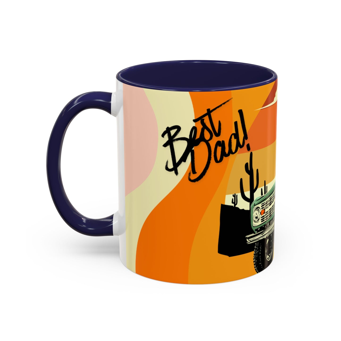 Vintage Off-Road Truck Coffee Mug — Desert Sunset Accent
