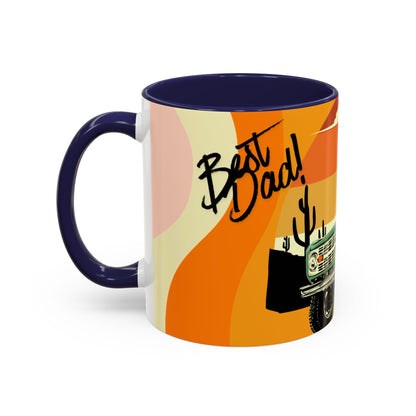 Vintage Off-Road Truck Coffee Mug — Desert Sunset Accent