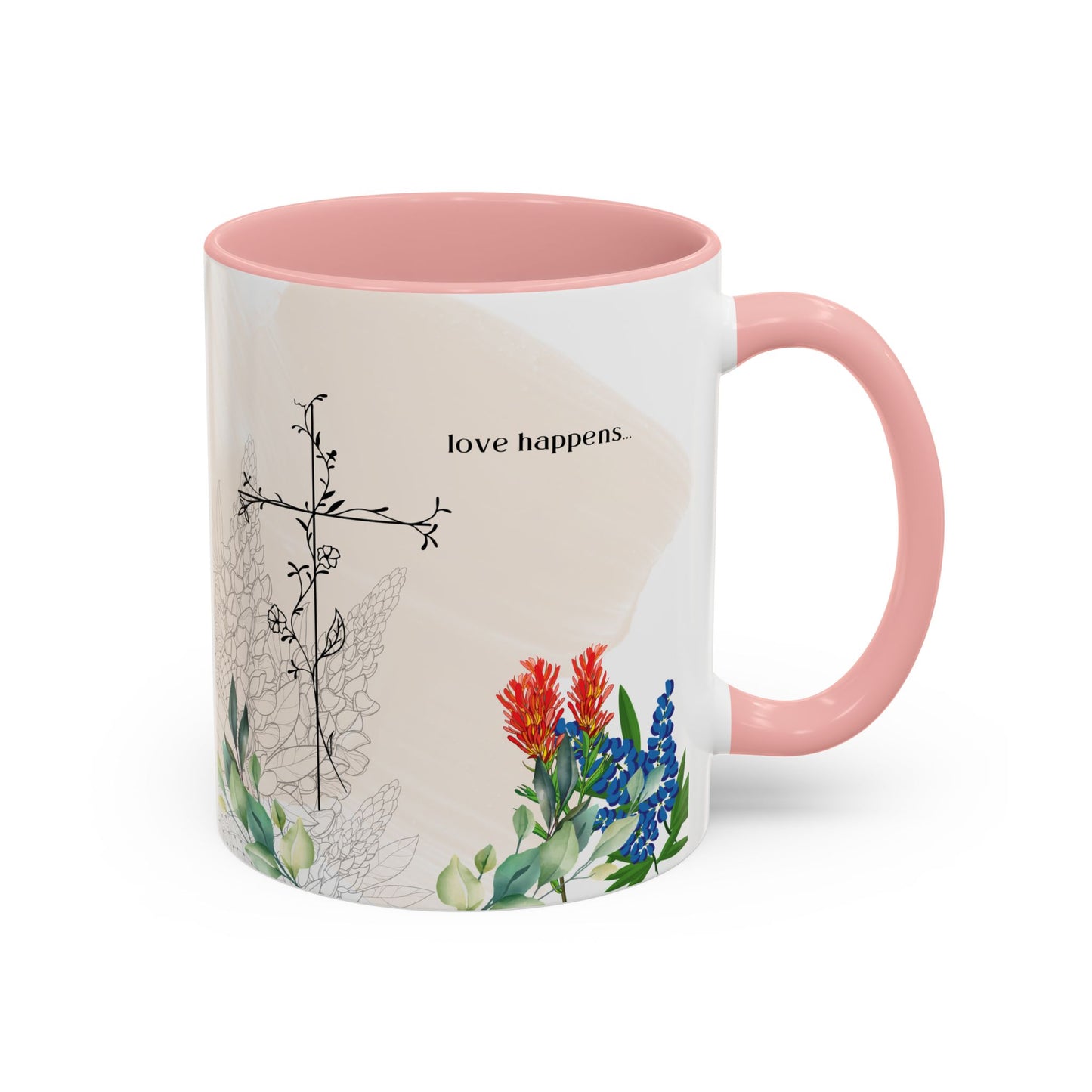 Love Happens Coffee Mug - 11oz & 15oz, Perfect Gift for Home & Special Occasions
