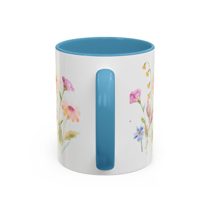 Valentine Floral Coffee Mug — "You Are My Valentine" Accent Mug
