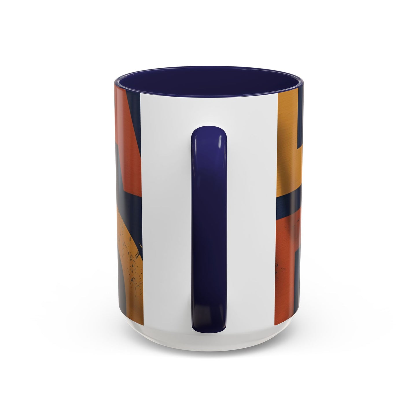 Retro Dad Coffee Mug — Retro Block Letters Accent Mug (11/15 oz)