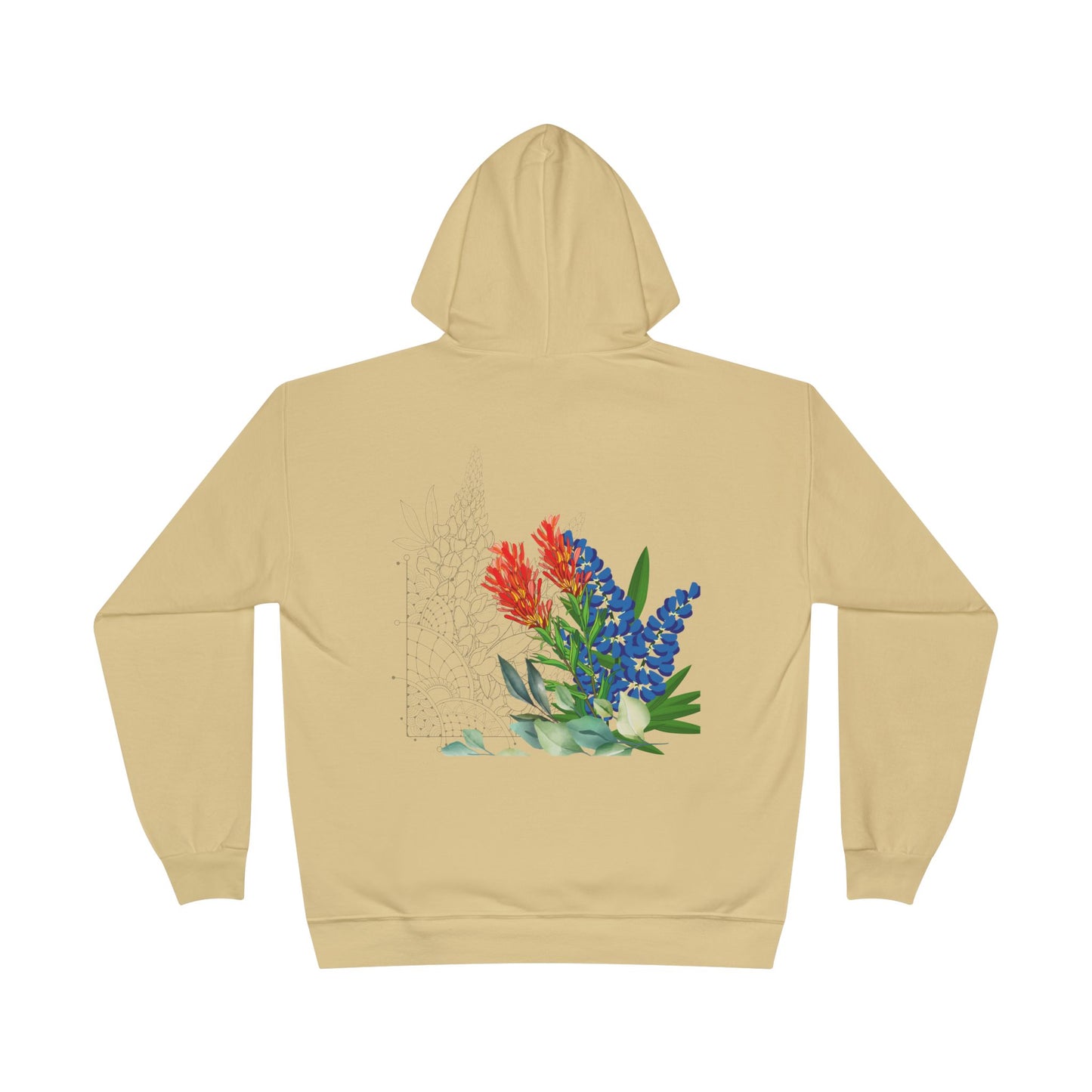 Love Happens Eco-Friendly Hoodie - Floral Design for Nature Lovers