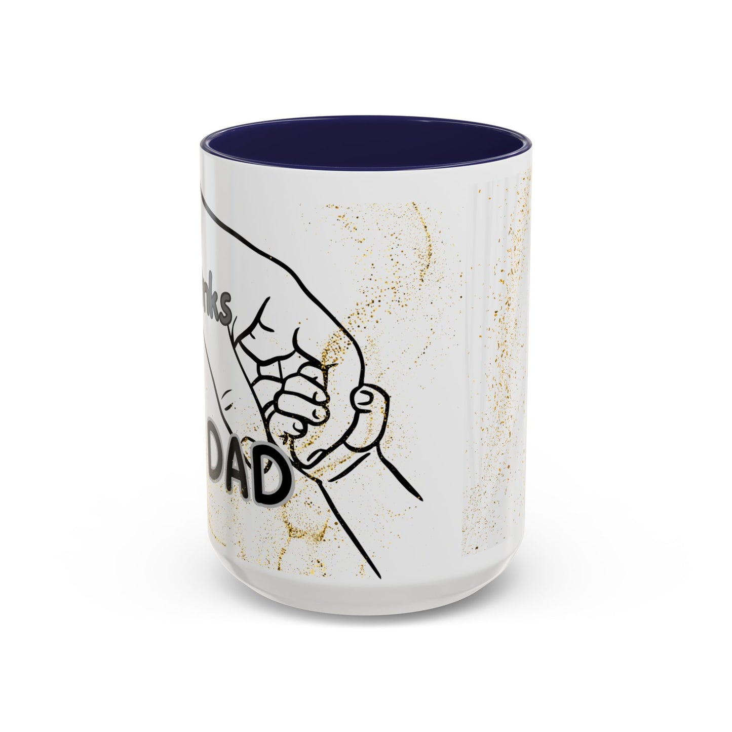 Thanks Dad Accent Coffee Mug — 'Thanks Dad' Father's Day Gift