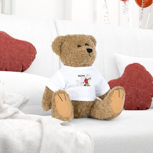 Mom - Floral T-Shirt Bear