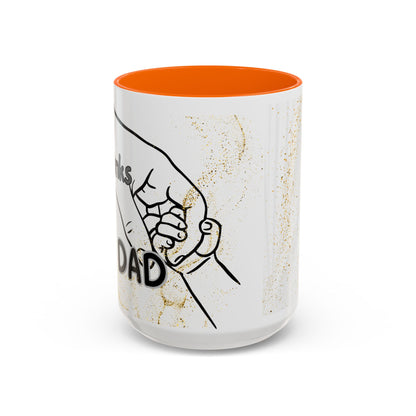 Thanks Dad Accent Coffee Mug — 'Thanks Dad' Father's Day Gift