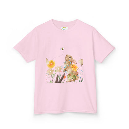 Bunny Ears and Flowers Graphic Tee - Perfect for Spring Celebrations