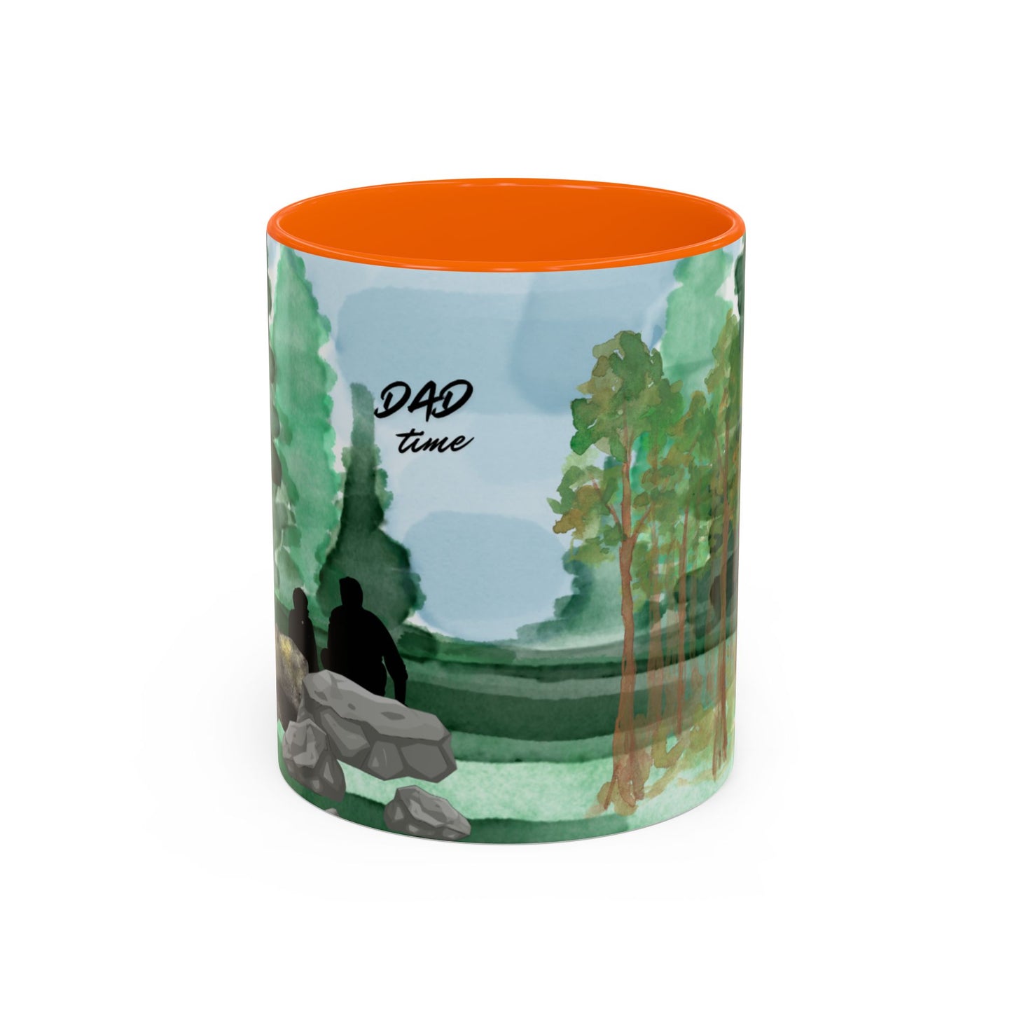 Dad Time Coffee Mug — Scenic Forest Father’s Day Accent Mug (11/15oz)
