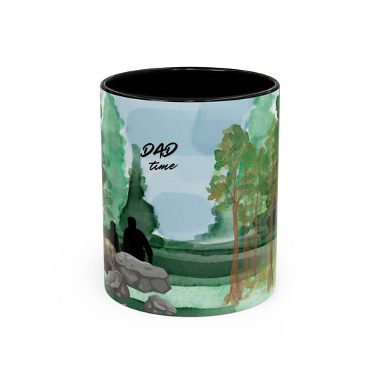 Dad Time Coffee Mug — Scenic Forest Father’s Day Accent Mug (11/15oz)