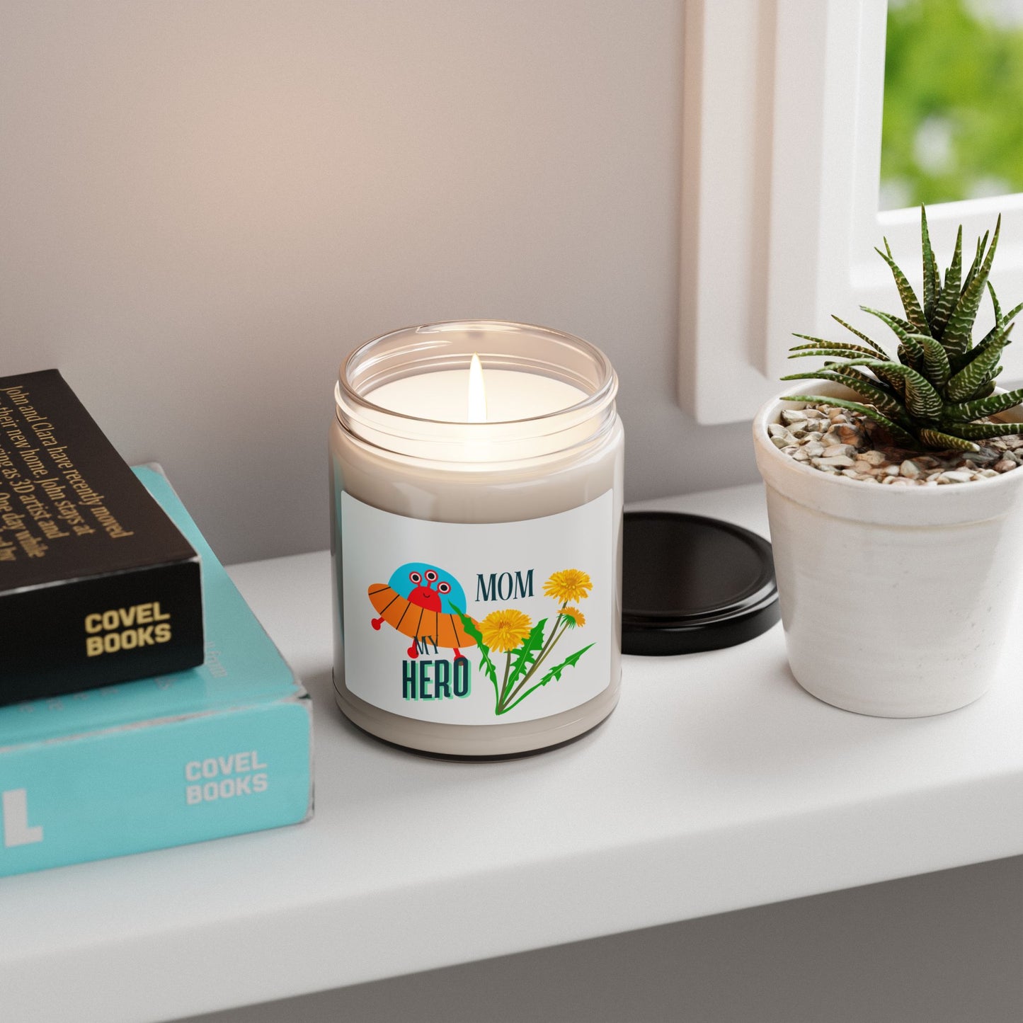"My Hero" Design, 9oz - Perfect Gift for Mother's Day- Scented Soy Candle