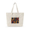 Retro Dad Canvas Tote — Zippered Large Canvas Tote