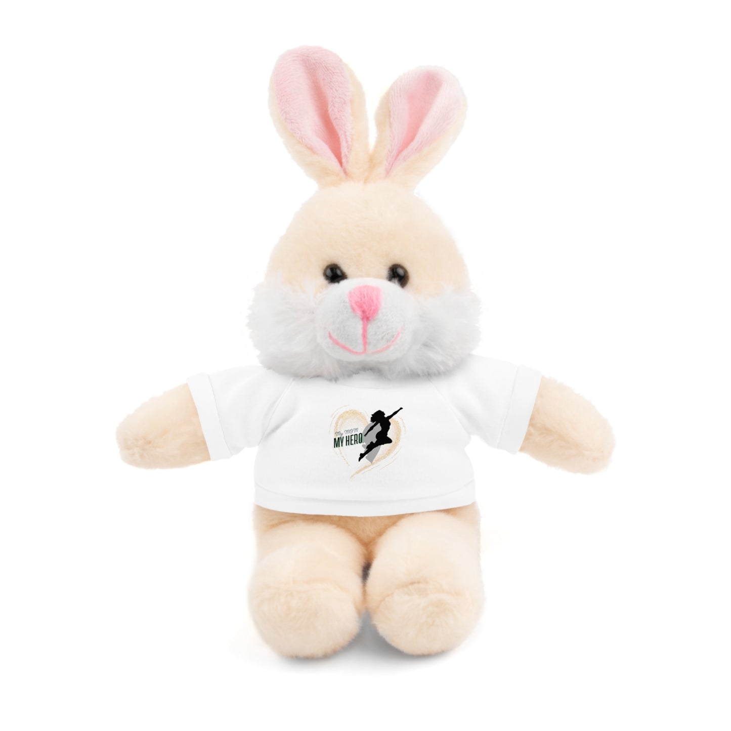 Hero MOM Stuffed Animal with T-Shirt – Customizable Gift for Kids & Collectors
