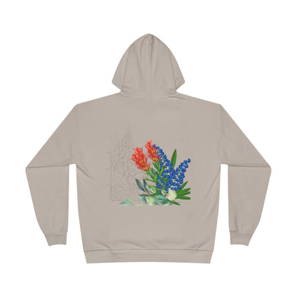 Love Happens Eco-Friendly Hoodie - Floral Design for Nature Lovers