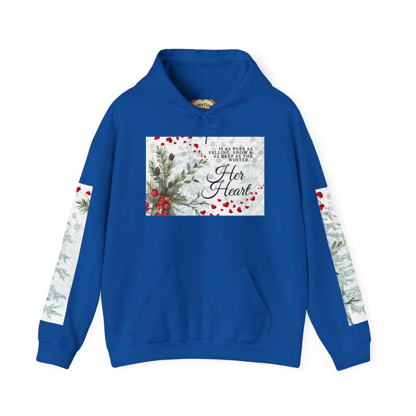 'Her Heart' Floral Winter Holiday Pullover