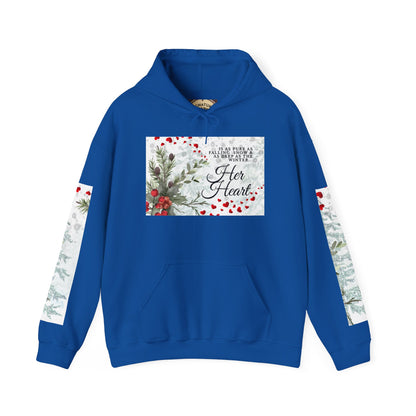 'Her Heart' Floral Winter Holiday Pullover
