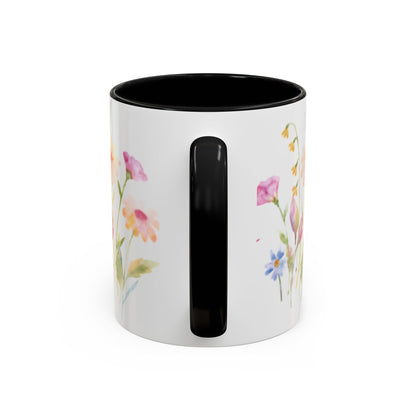 Valentine Floral Coffee Mug — "You Are My Valentine" Accent Mug