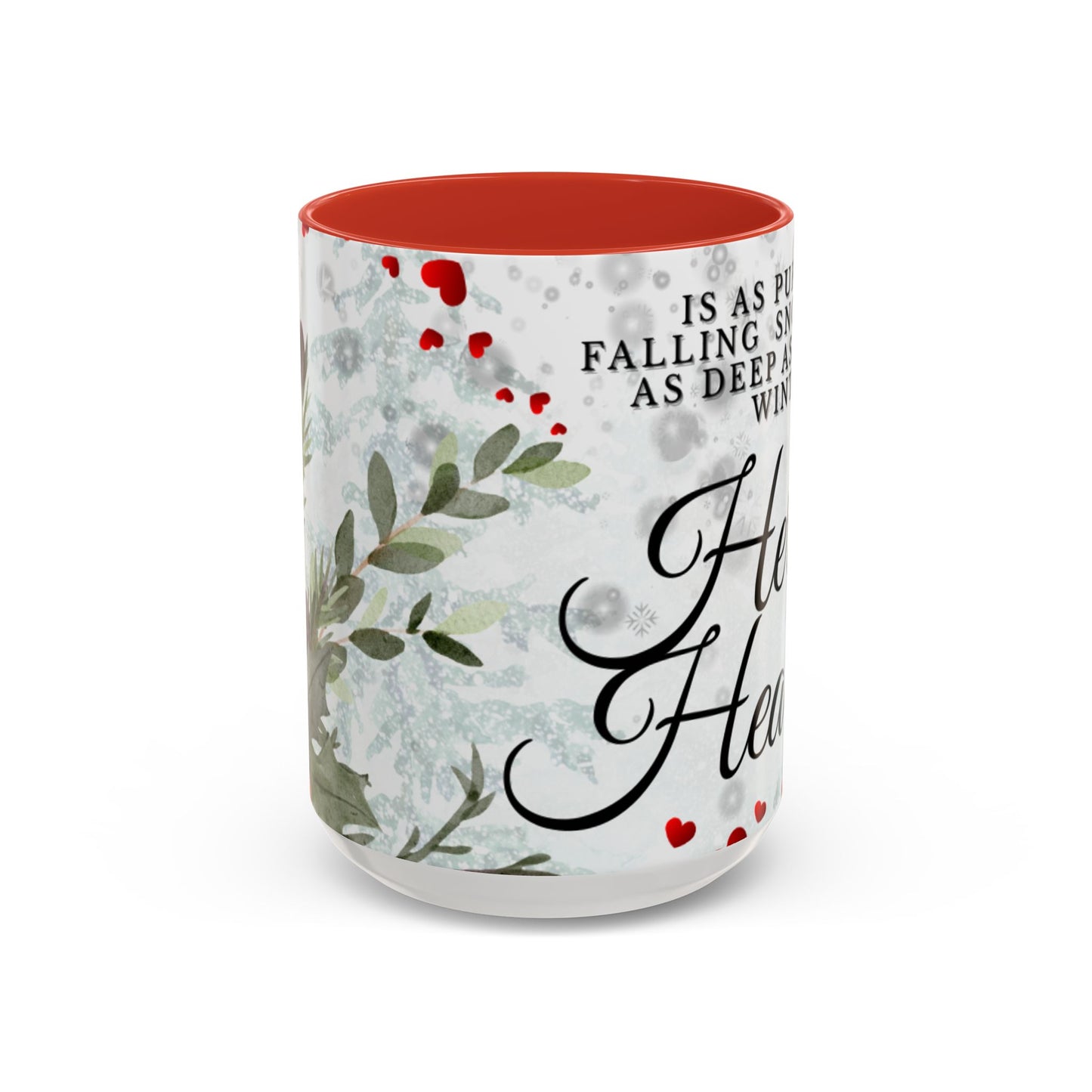 Mug — 'Her Heart' Inspirational Winter Coffee Mug (Accent, 11/15oz)
