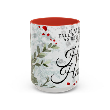 Mug — 'Her Heart' Inspirational Winter Coffee Mug (Accent, 11/15oz)