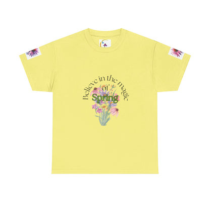 "Believe in the Magic of Spring" Unisex Heavy cotton Tee