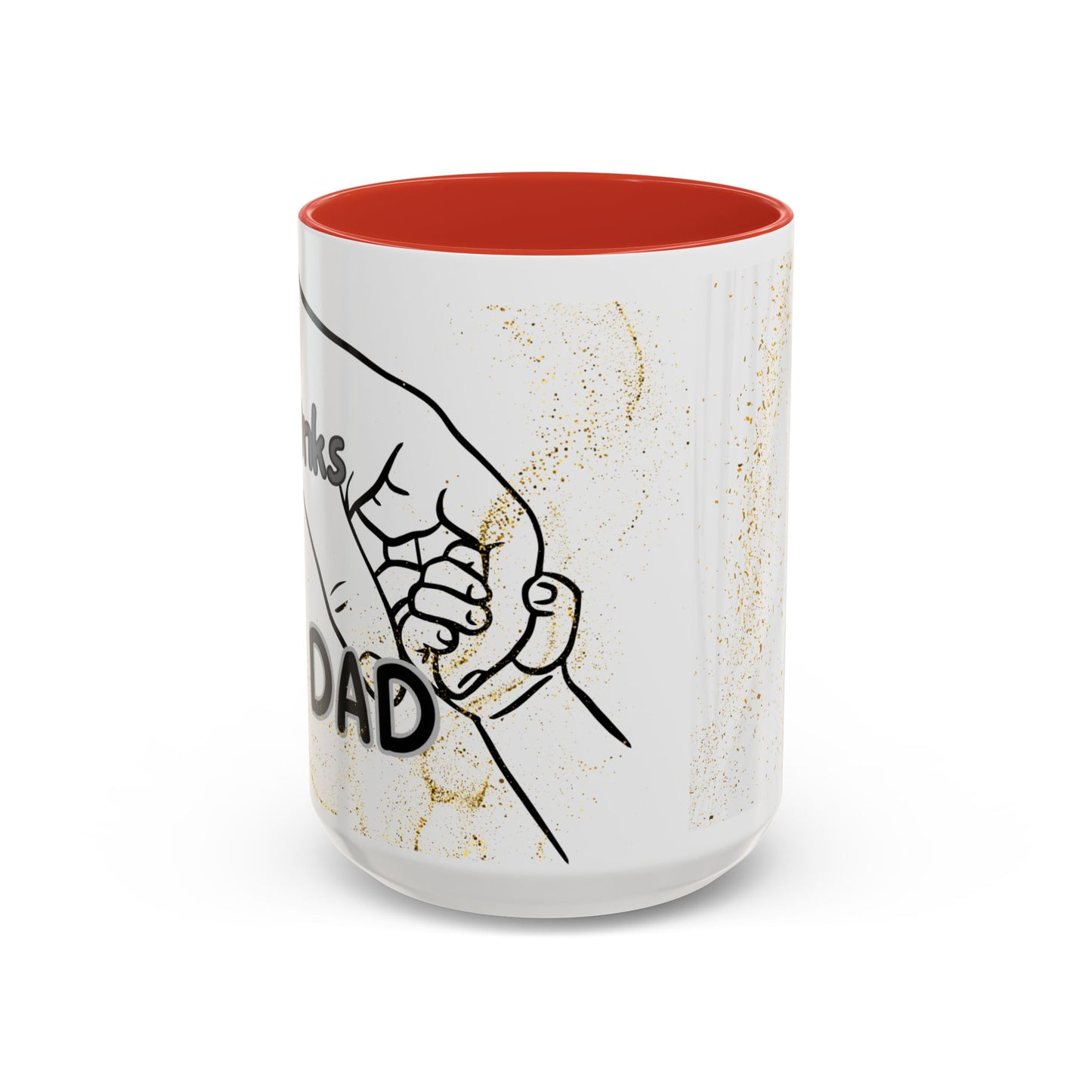 Thanks Dad Accent Coffee Mug — 'Thanks Dad' Father's Day Gift
