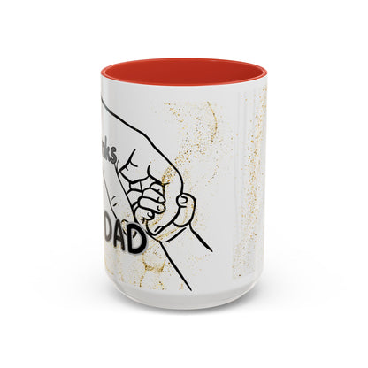 Thanks Dad Accent Coffee Mug — 'Thanks Dad' Father's Day Gift