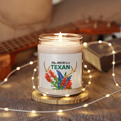 Texas MOM Scented Soy Candle - Perfect Gift for Mother's Day or Texas Lovers