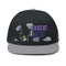 Flat Bill Cap - "Bee Amazing" Embroidered Floral Snapback