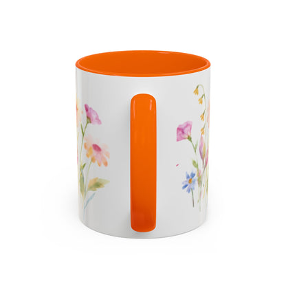 Valentine Floral Coffee Mug — "You Are My Valentine" Accent Mug