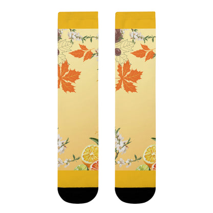 Whispering Maple Crew Socks - Cozy Everyday Essentials, Gift for Her, Stylish Footwear, Fun Accessories