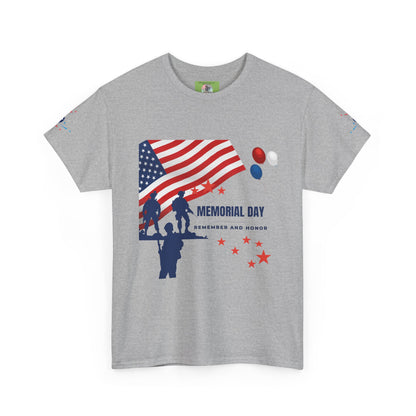 Memorial Day Tribute Tee, Unisex Cotton Shirt, Veterans Day Gift, Patriotic T-shirt, Remembrance Apparel