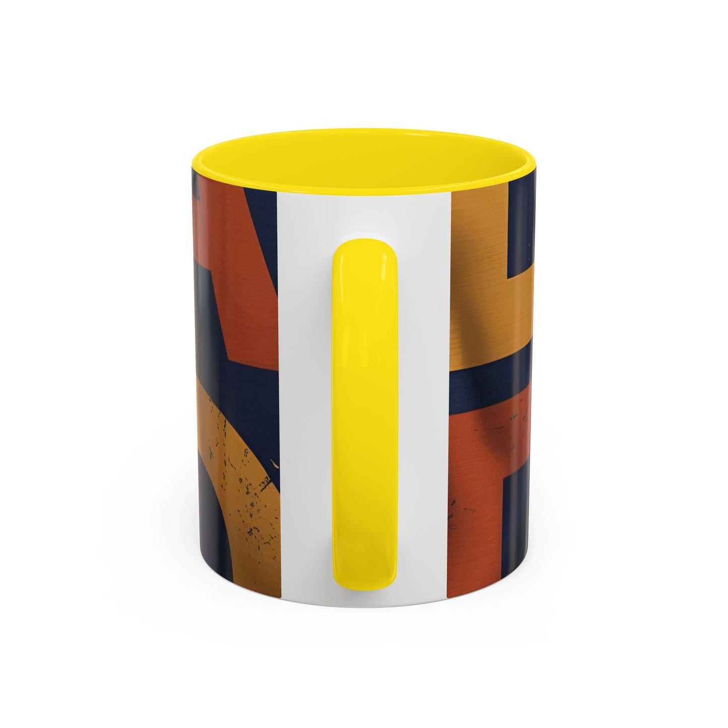 Retro Dad Coffee Mug — Retro Block Letters Accent Mug (11/15 oz)