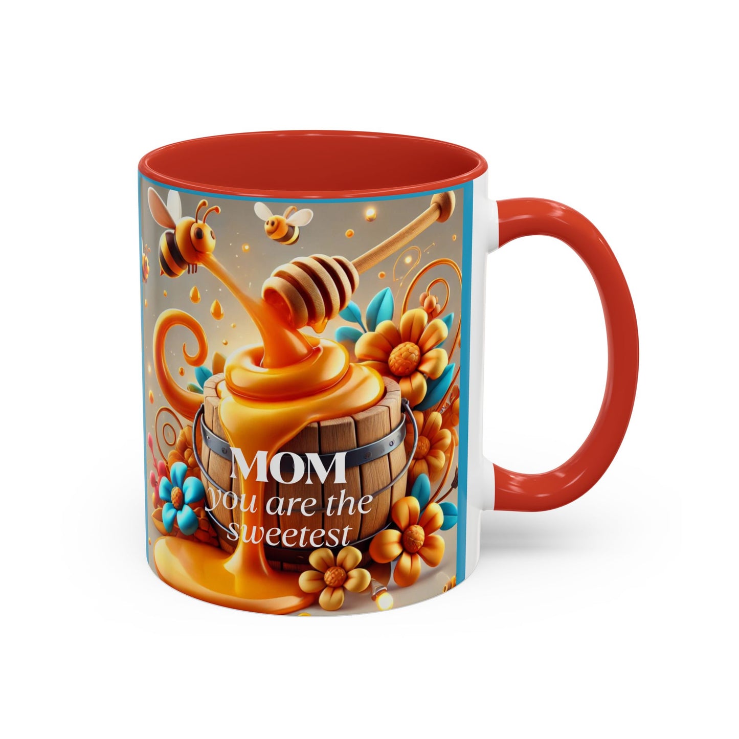 Sweetest Mom Coffee Mug - Bee & Honey Design - Perfect Gift for Mother's Day