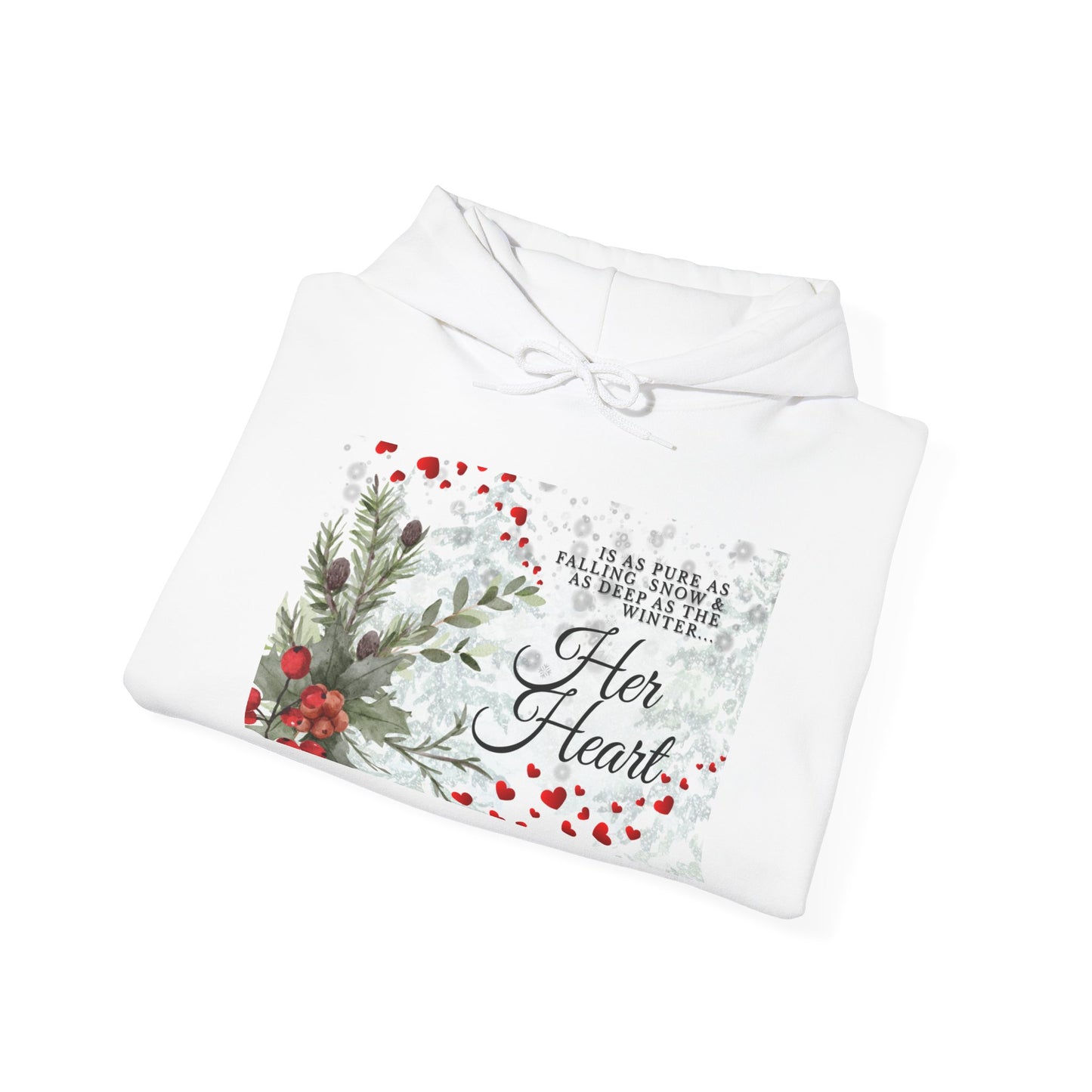 'Her Heart' Floral Winter Holiday Pullover