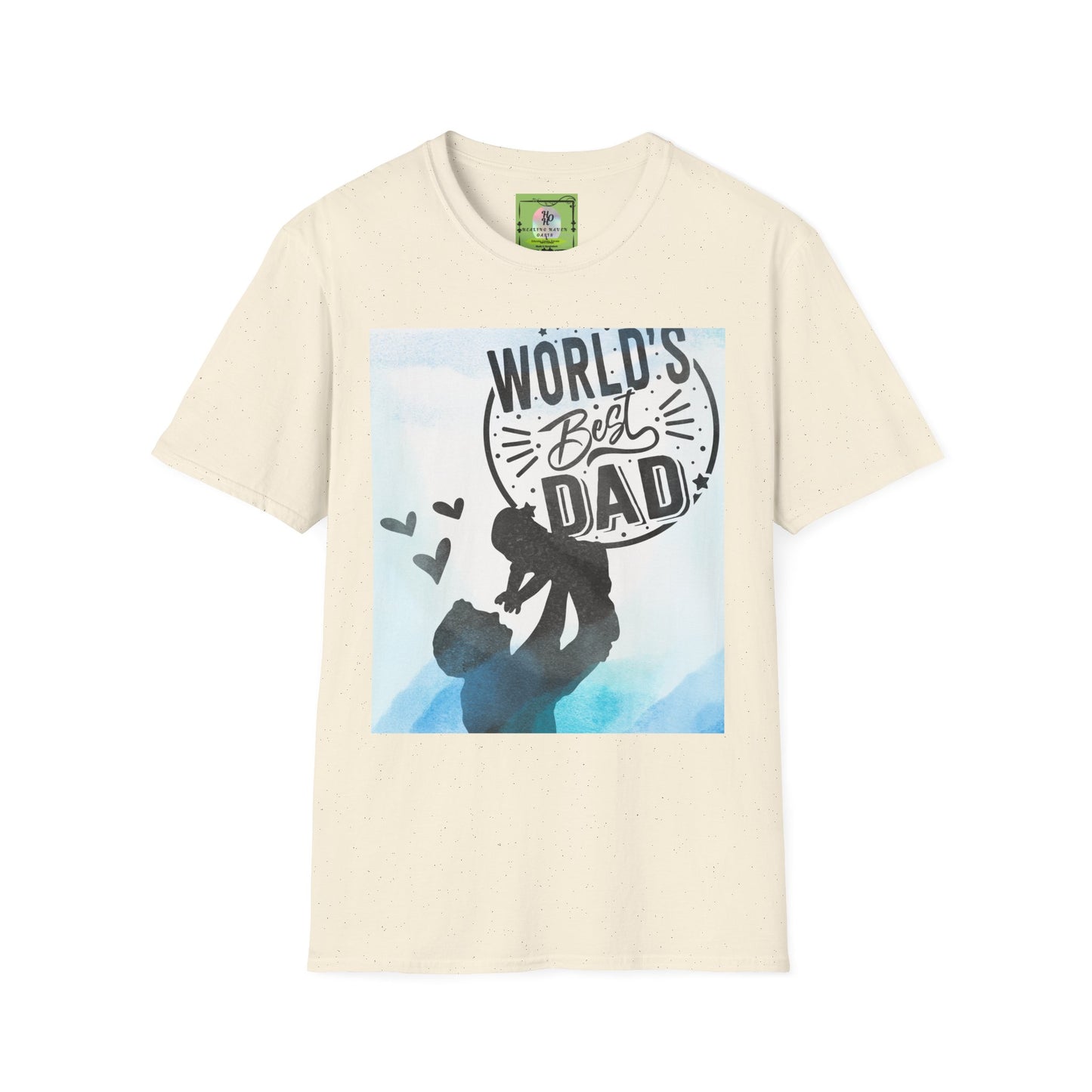 World's Best Dad T-Shirt — Father & Child Silhouette Gift